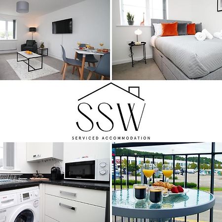 No 43 Stadium Views By Ssw - 2Br, Parking, Sleeps 4, 3Min Walk To Stadium, 10Min Drive To City Centre, Marina And Close To M4 Morriston المظهر الخارجي الصورة