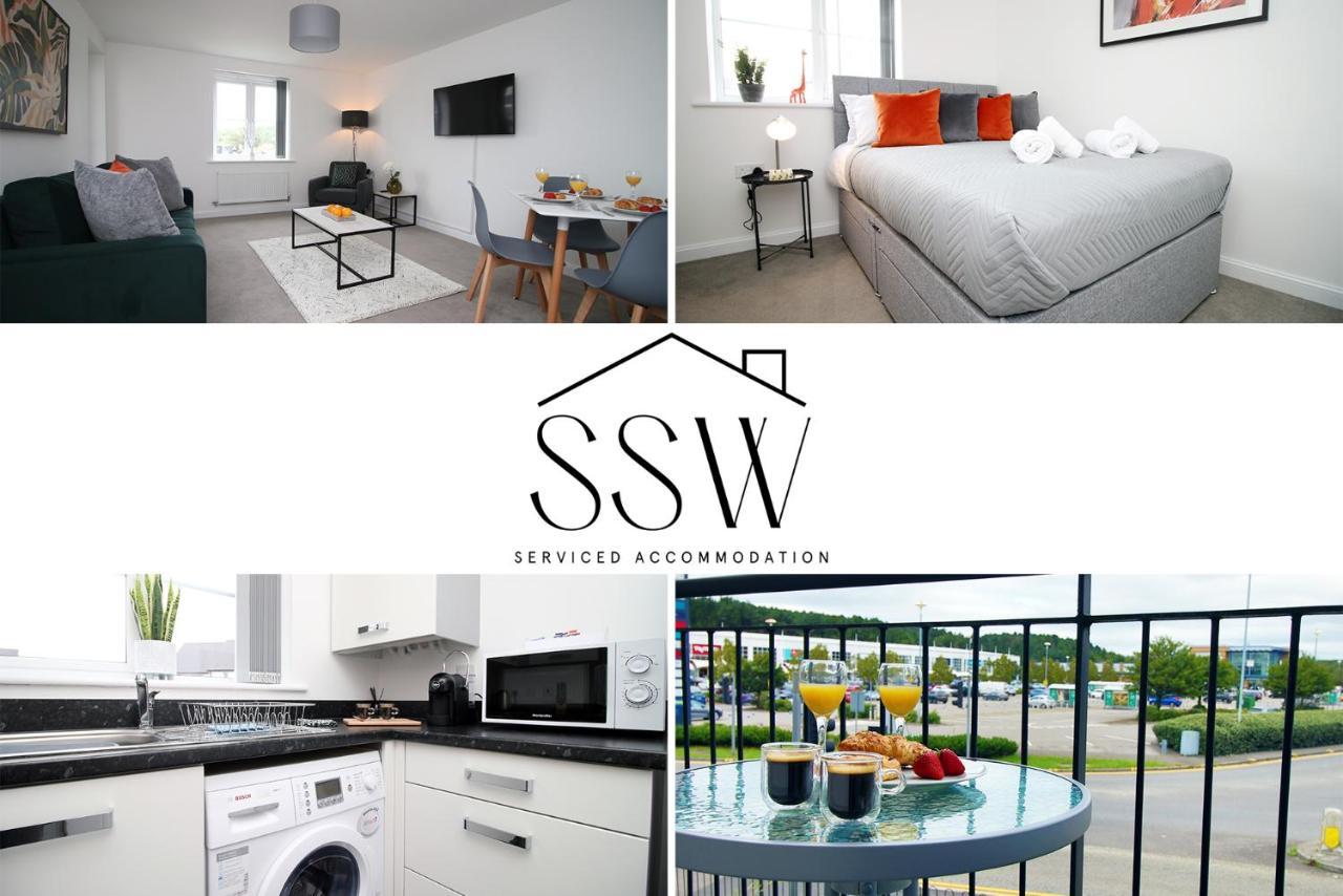 No 43 Stadium Views By Ssw - 2Br, Parking, Sleeps 4, 3Min Walk To Stadium, 10Min Drive To City Centre, Marina And Close To M4 Morriston المظهر الخارجي الصورة